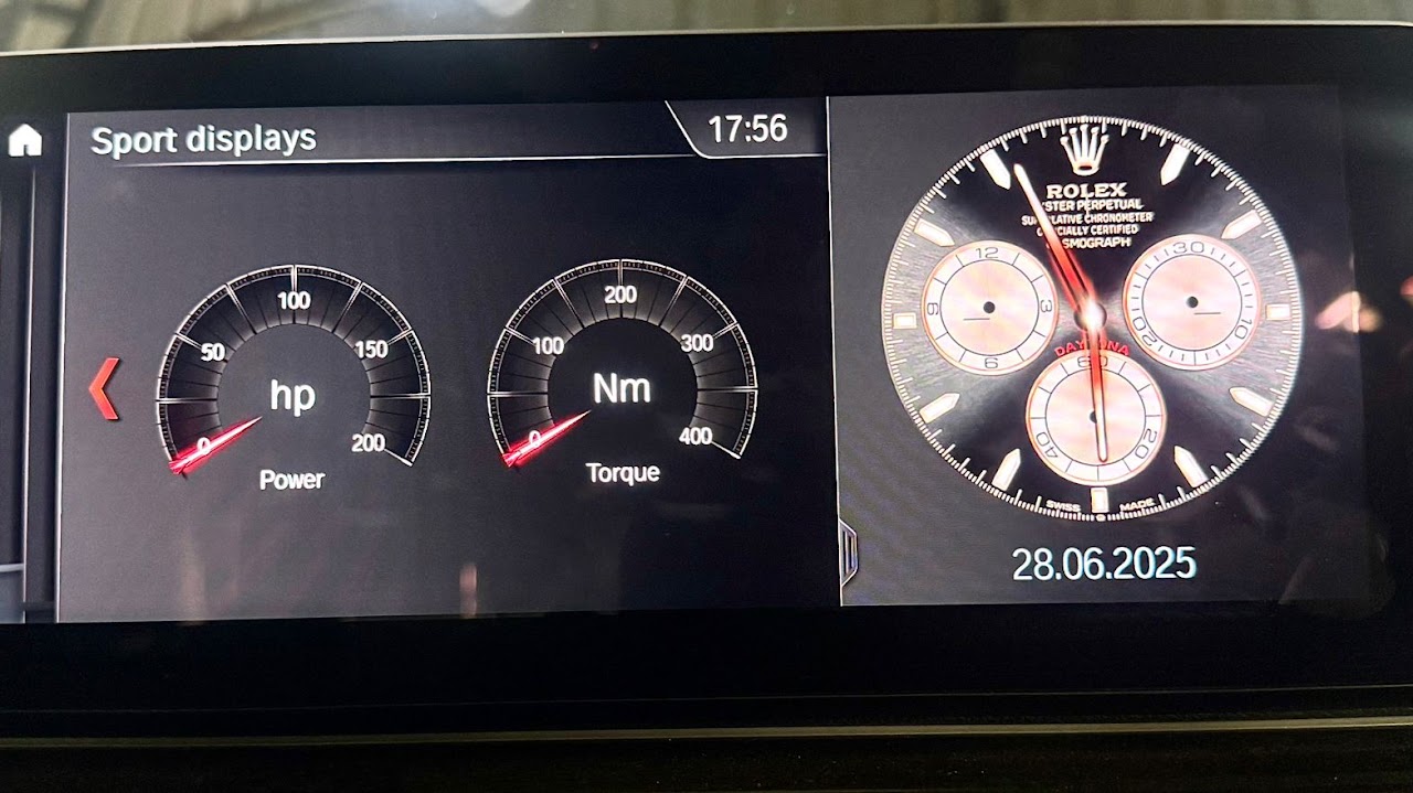 BMW F30 — Clock Image